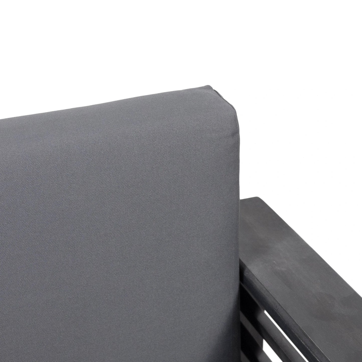 ( Set of 2) Outdoor Acacia Wood Club Chairs with Cushions, Dark Gray, 27.75"D x 32"W x 27.75"H by eprolo