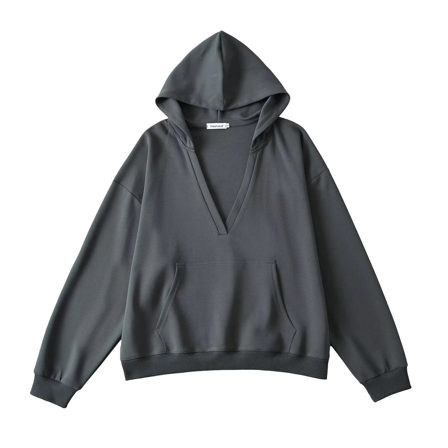 V-neck hooded long sleeved sweatshirt by eprolo