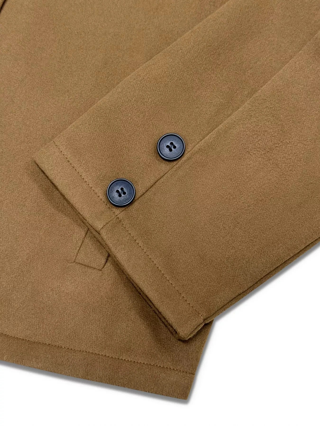 Plus Size Button-Down Cropped Outerwear by Trendsi