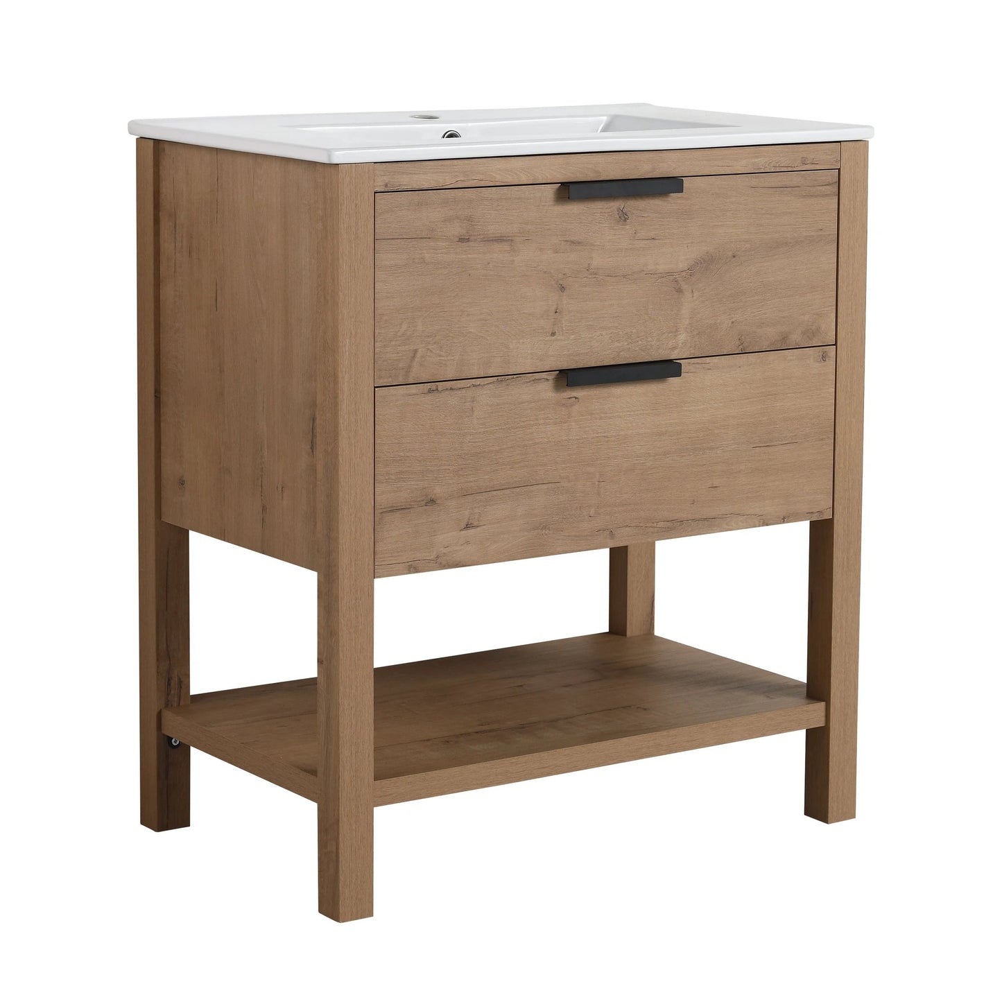 30 Inch Bathroom Vanity Plywood With 2 Drawers-BVB01030IMO-BL9075B by eprolo