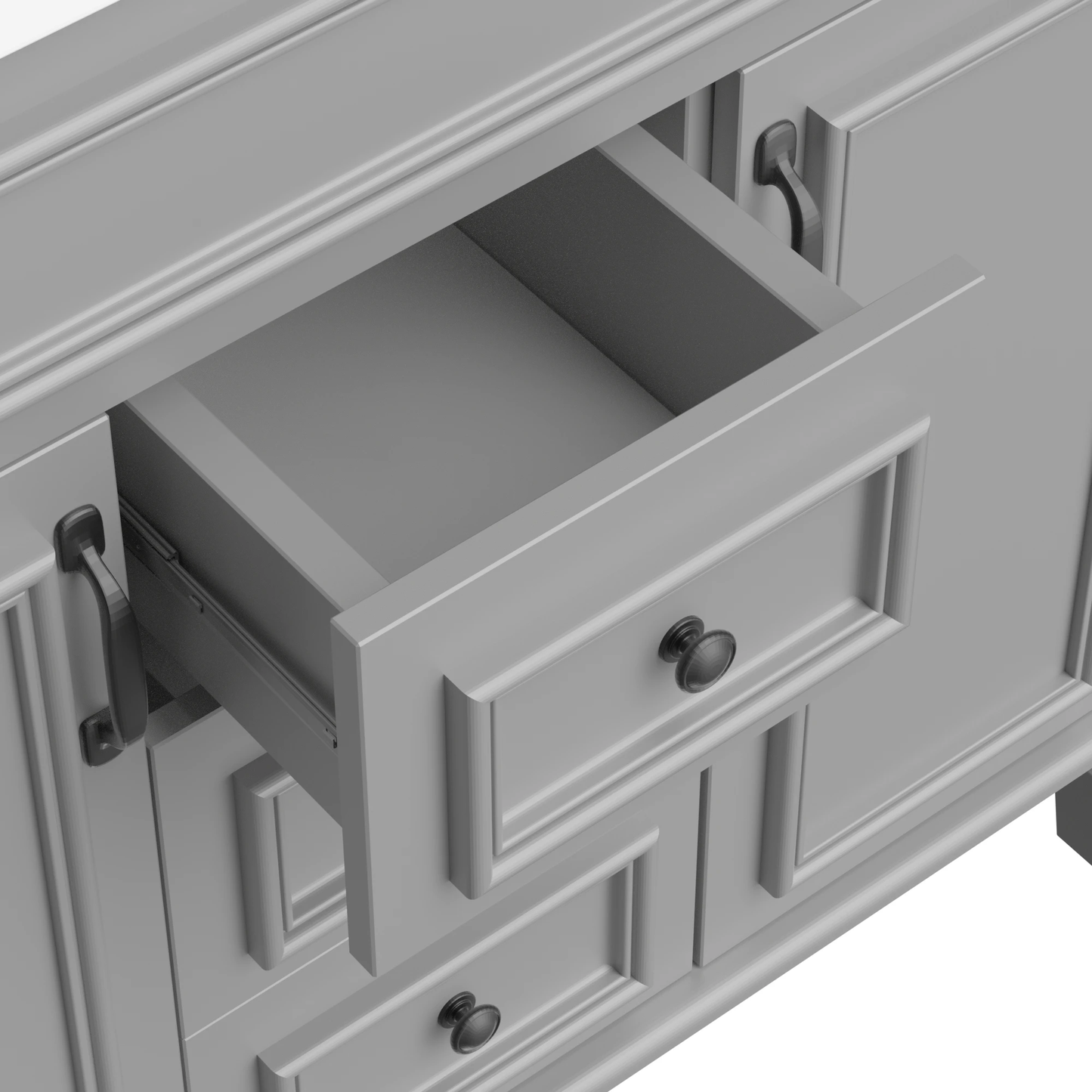 36'' Bathroom Vanity with Top Sink, Modern Bathroom Storage Cabinet with 2 Soft Closing Doors and 2 Drawers, Single Sink Bathroo by eprolo