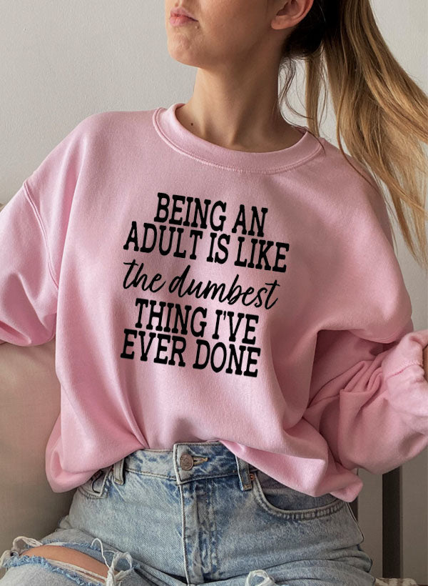 Adulting Is The Dumbest Thing Ive Ever Done USA Made Soft Fleece Hoodie-3