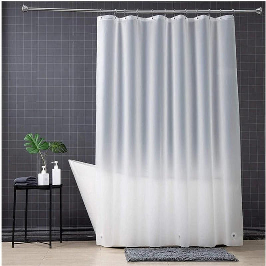 Bathroom Shower Lining Frosted Plastic Extra Long Shower Curtain Liner With Magnet Metal Eyelets Thickened Shower Curtain by eprolo