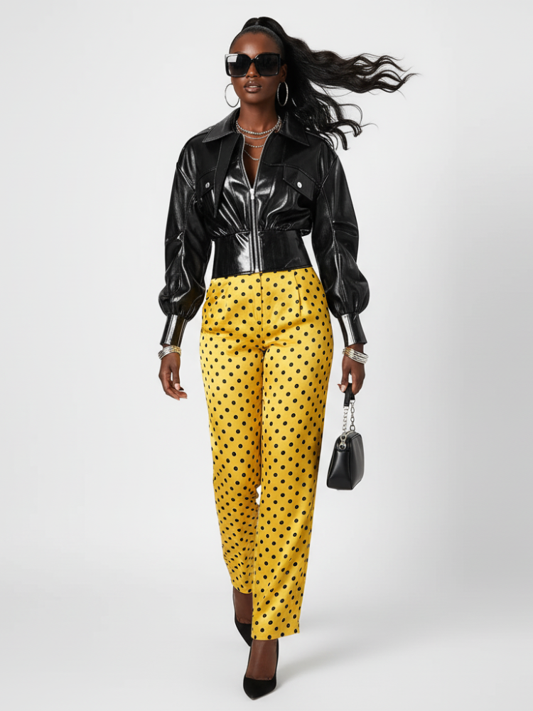 Black Women's Motorcycle Style Jacket East Village BYMANYC NYC