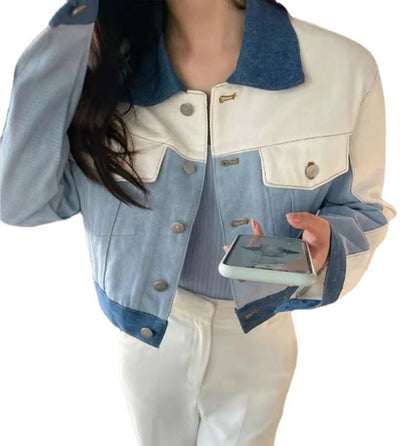 Women's Casual Short Denim Jacket