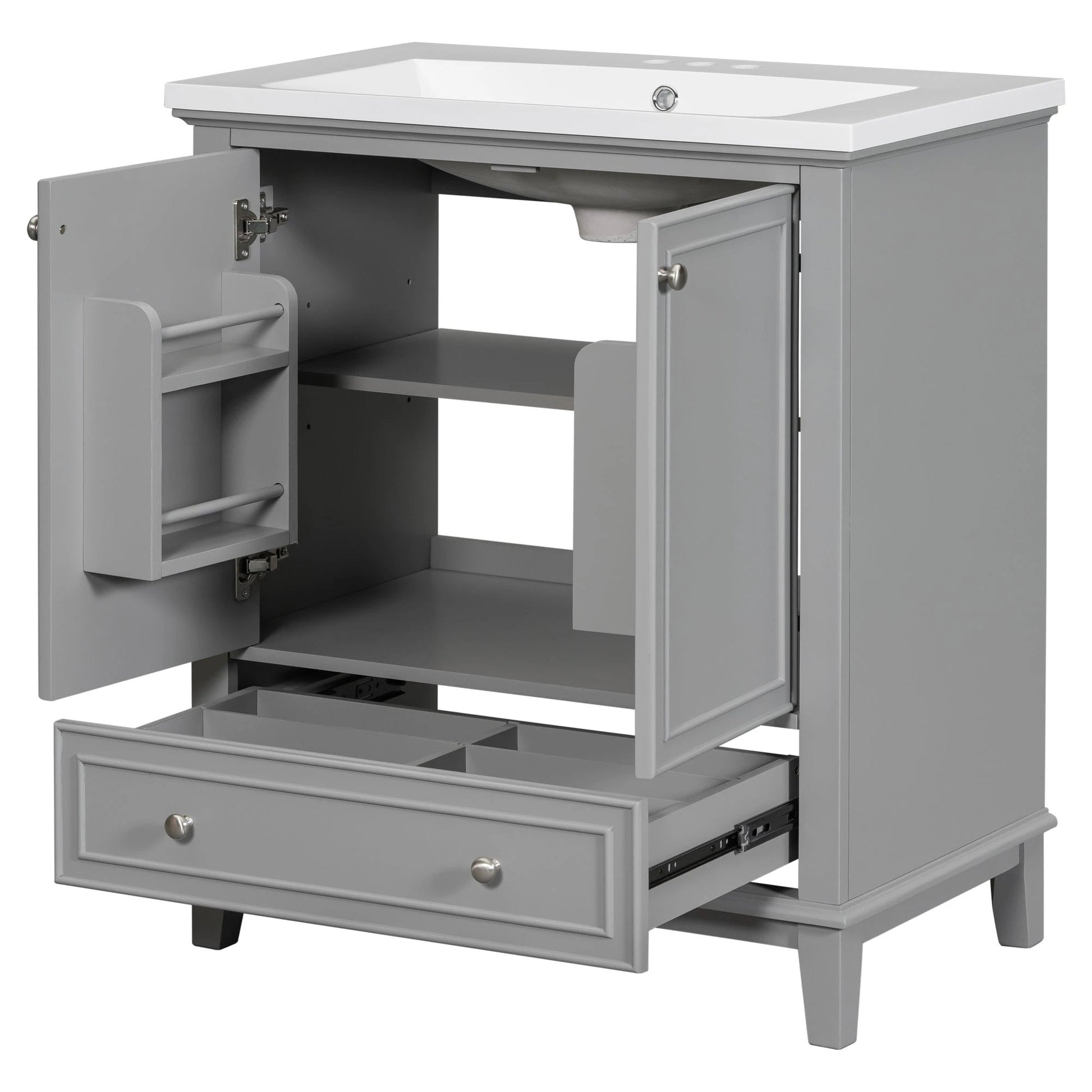 30inchgrey Bathroom Vanity with Sink by eprolo