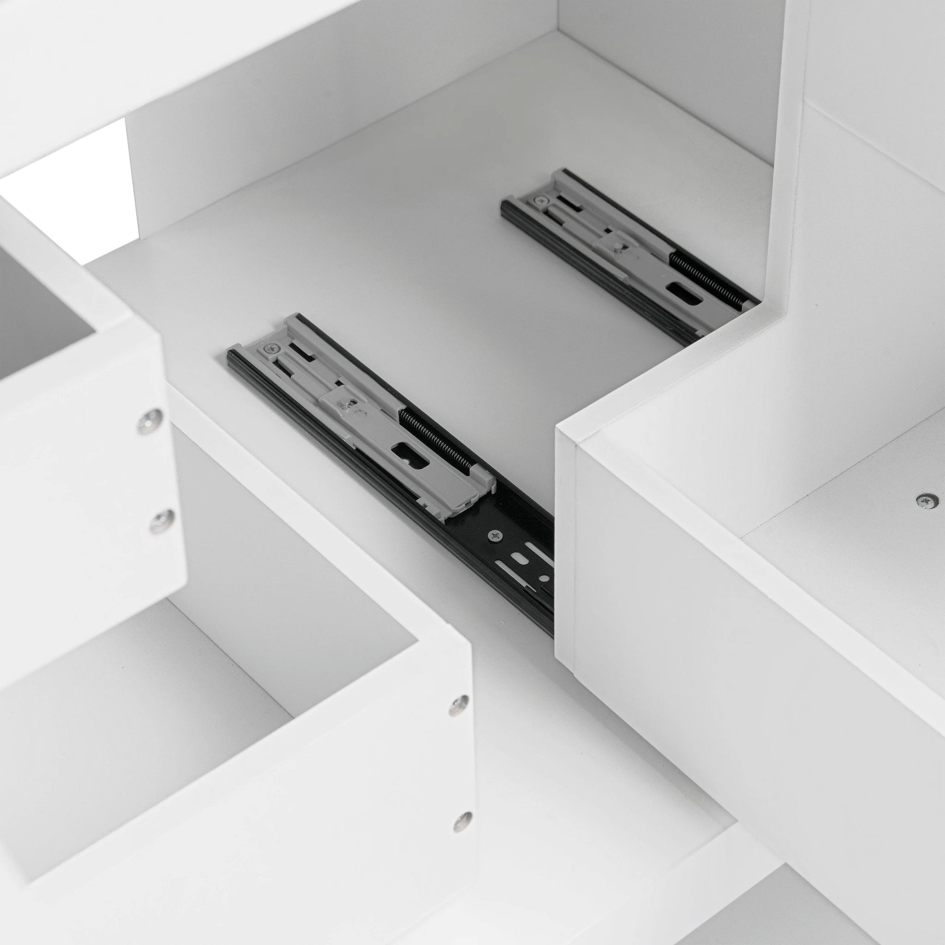 30" Bathroom Vanity with Sink Multi-functional Bathroom Cabinet with Doors and Drawers Solid Frame and MDF Board, White by eprolo