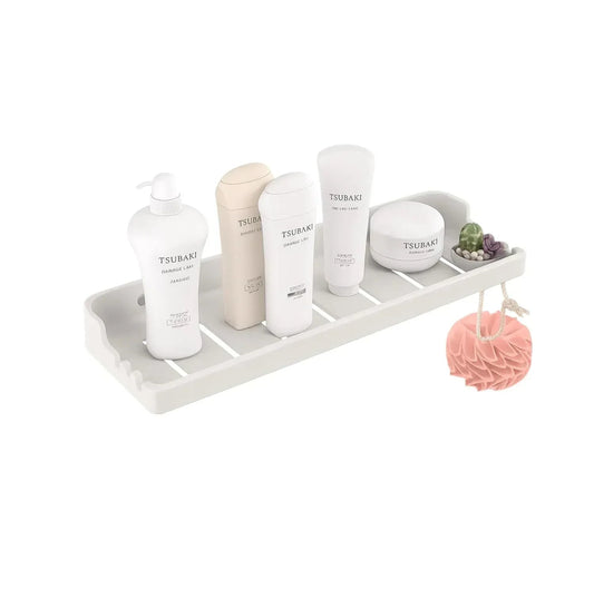 Classic Ceramic Wall Mounted Shelf Rack –  White (Glossy Finish) (RW-129)-0