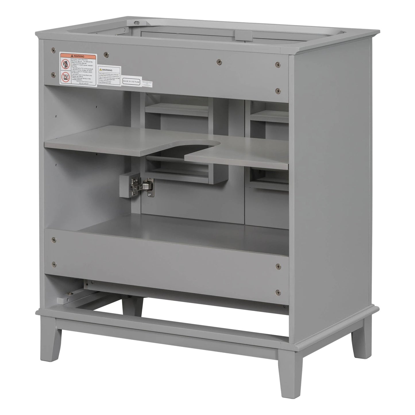 30 inch bathroom vanity no sink base only gray by eprolo