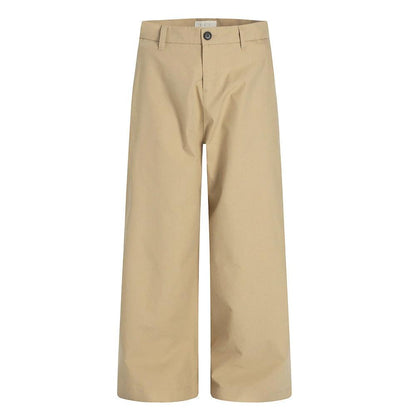 Solid Color Loose Straight Leg Pants by eprolo