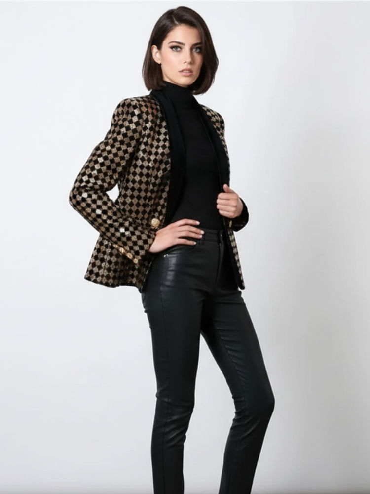 Diamond Inlay Blazer, Wall Street | Women - BYMANYC ® New York-2