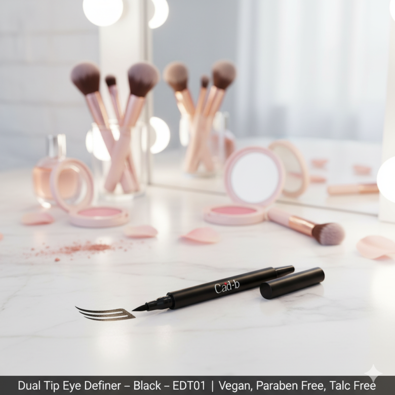 Dual Tip Eye Definer Pen – Black – EDT01 | Vegan, Paraben Free, Talc Free