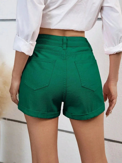 High Waist Denim Shorts by eprolo