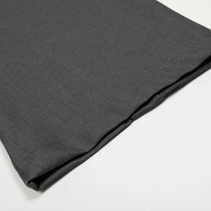 Solid Color Loose Curved Knife Pants by eprolo