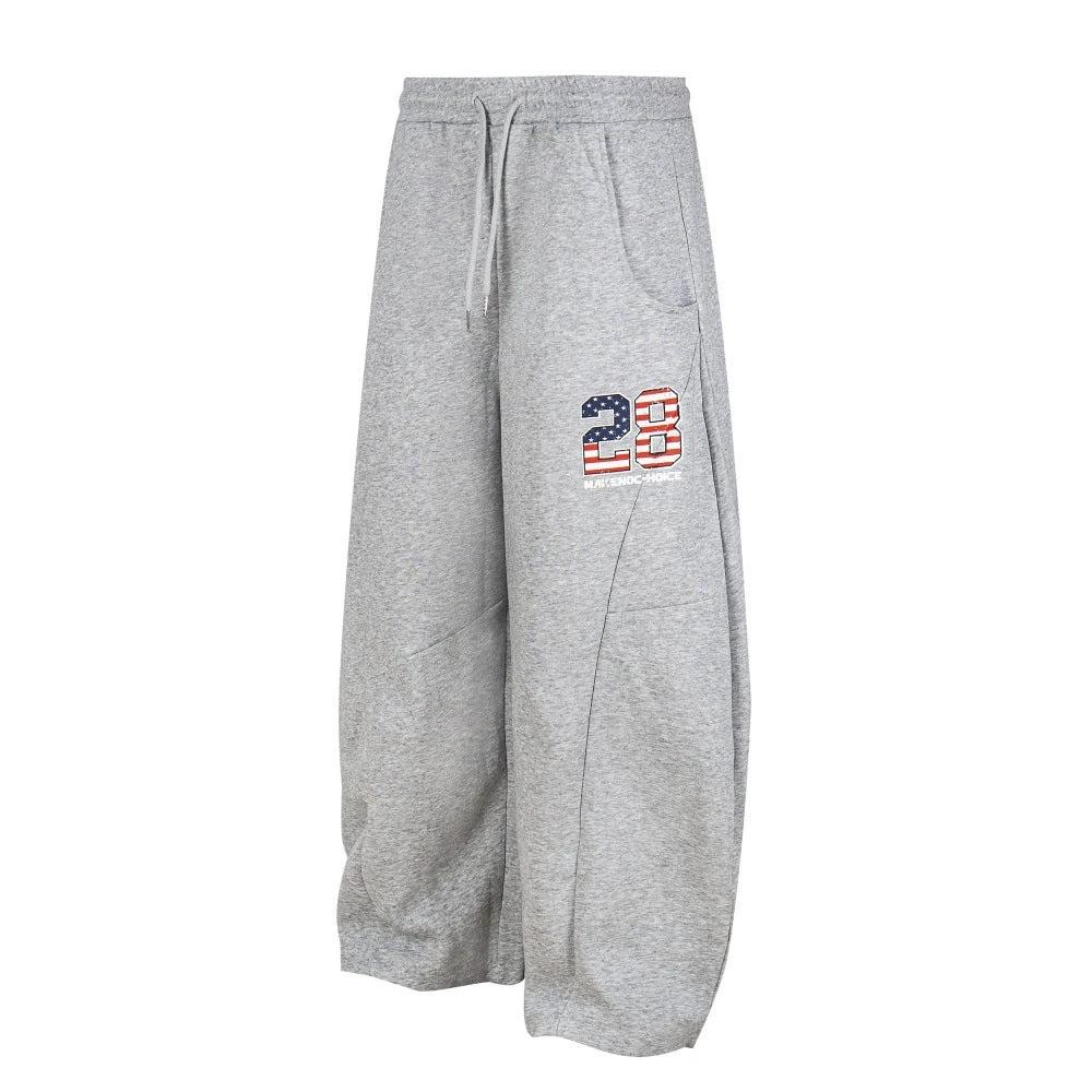 Embroidered Sports Pants With Adhesive Fabric by eprolo