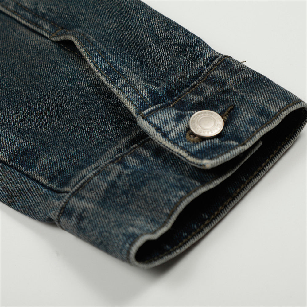 Make an old dirty denim jacket