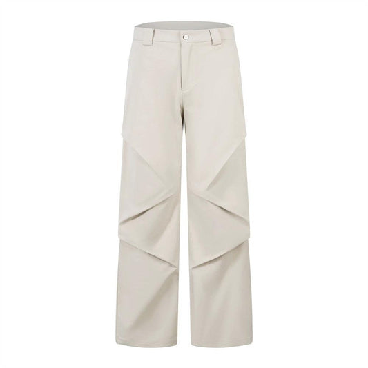 Loose Wide Leg Straight Leg Pants by eprolo