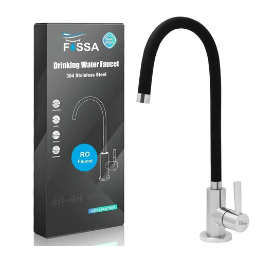 RO Tap/Faucet Flexible Premium Stainless Steel Black-0