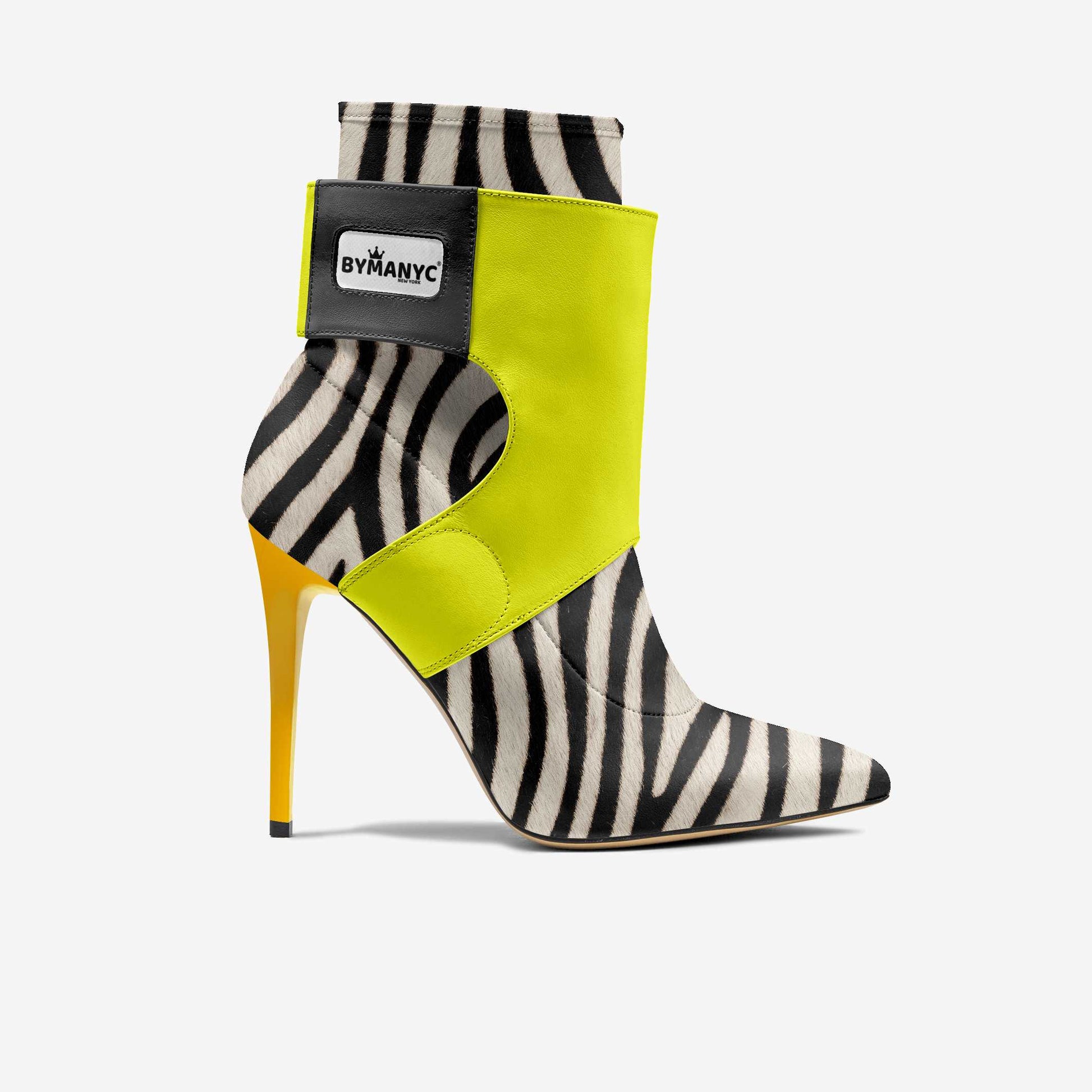 Limited Edition Vegan Stiletto Boots BYMANYC ® New York Futurista Noir-1