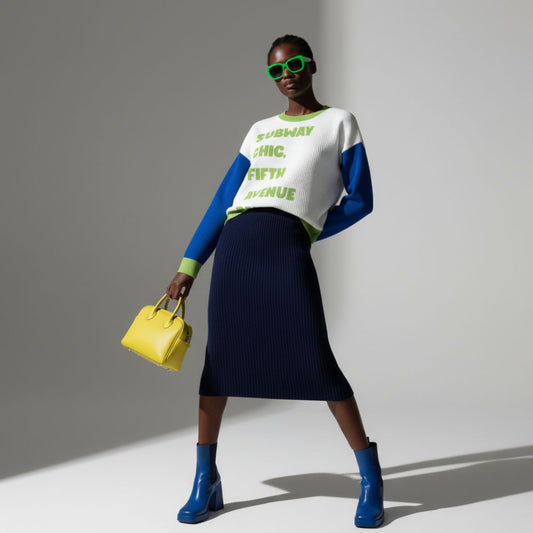 MANHATTAN Sweater BYMANYC New York Color-Block Eco Luxury Streetwear-0