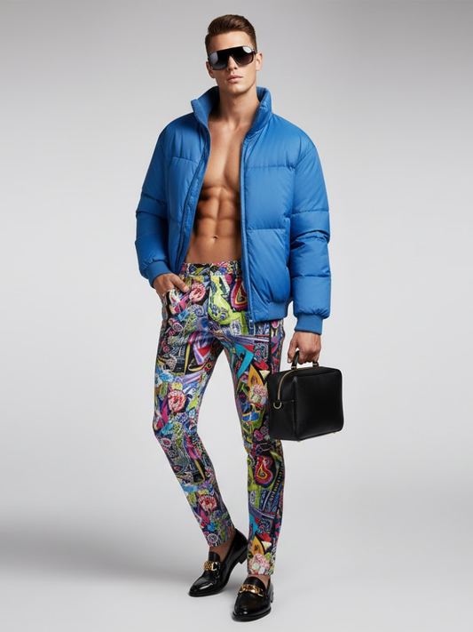 Men's Puffer Jacket TIMES SQUARE NYFW New Colecction BYMANYC ® New York-0