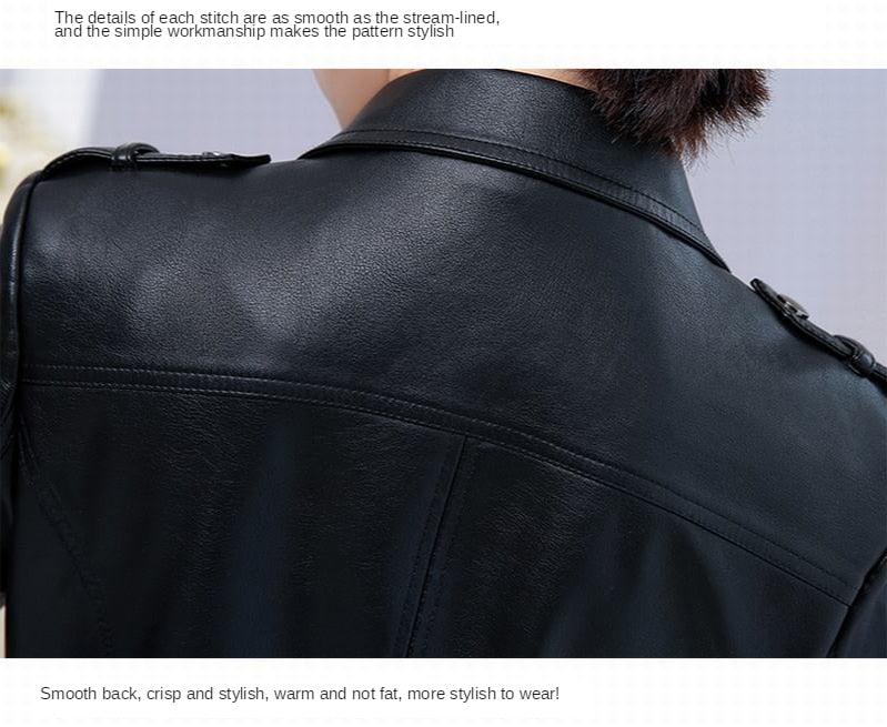 Abrigo de piel de oveja auténtica para mujer Thomas Tina, elegante chaqueta de exterior