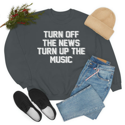 Turn Up The Music Sweat Shirt-0