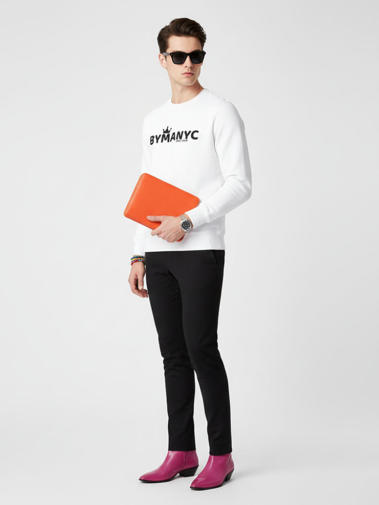 Unisex Organic Sweatshirt - LOVE MANHATTAN Eco Friendly Urban Style-1