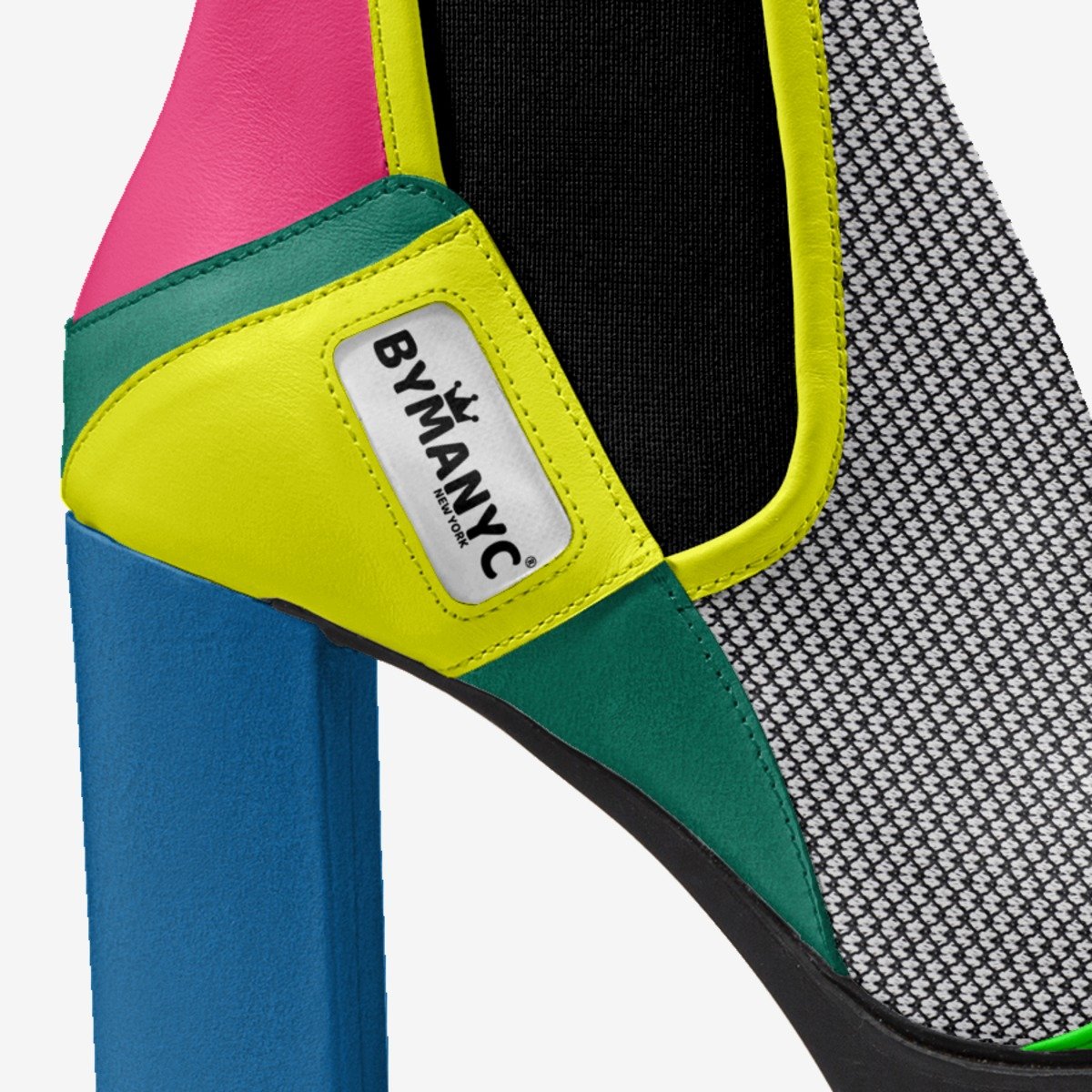 Vegan Urban Elastic Boot BYMANYC ® New York Midnight Black-2