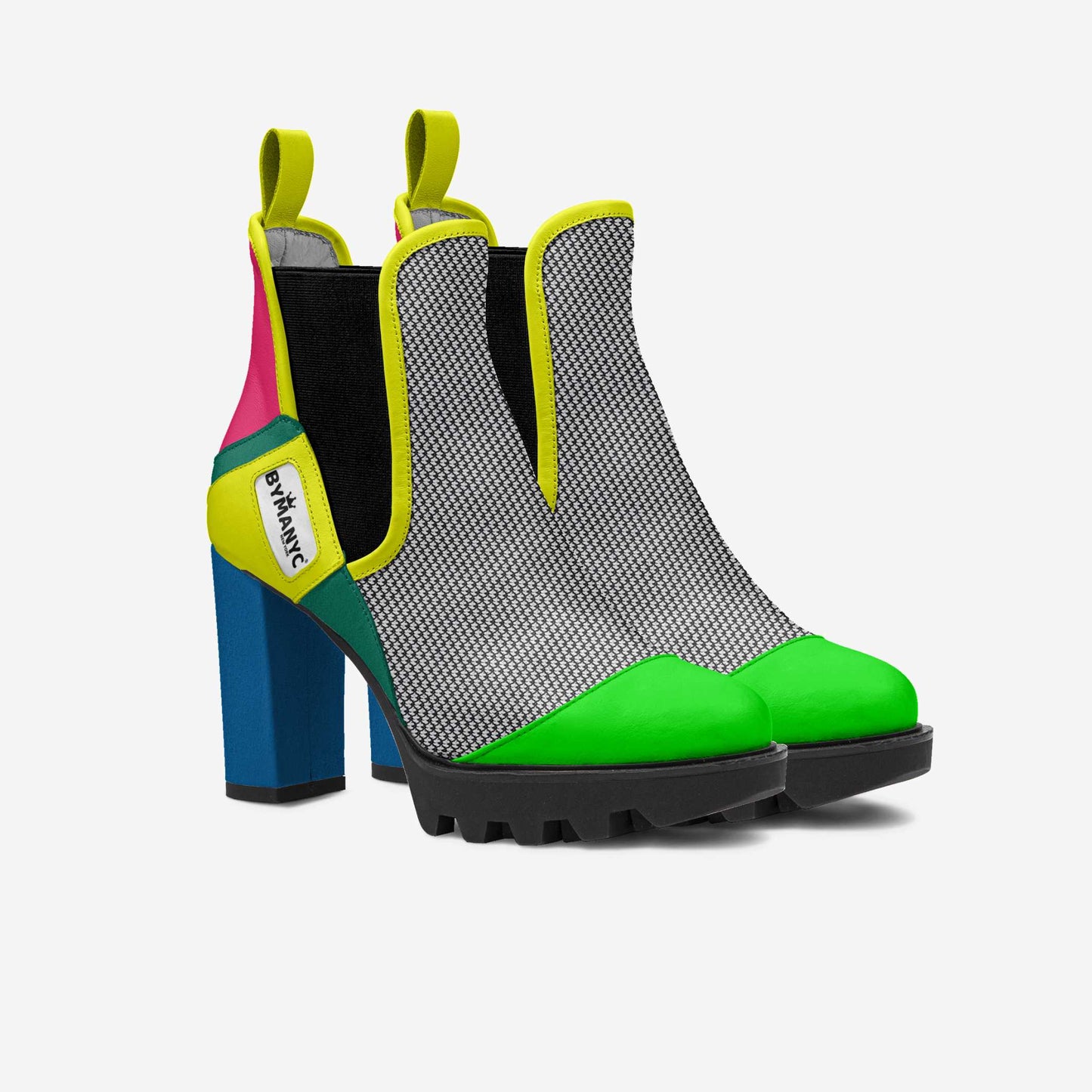 Vegan Urban Elastic Boot BYMANYC ® New York Midnight Black-1