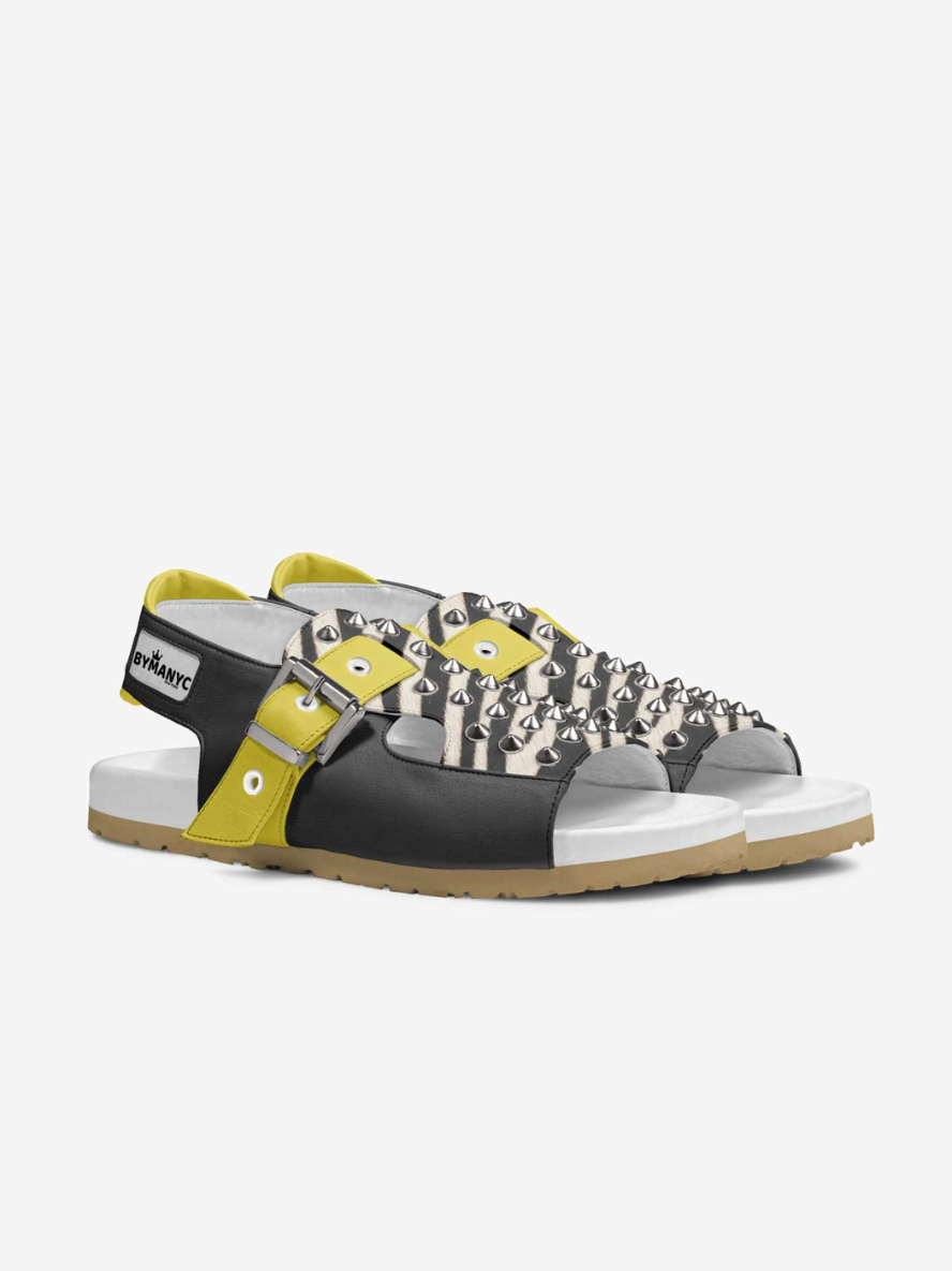 Vegan Wall Street Power Sandals Luxury by BYMANYC Eco Friendly Italian Handcrafted-1