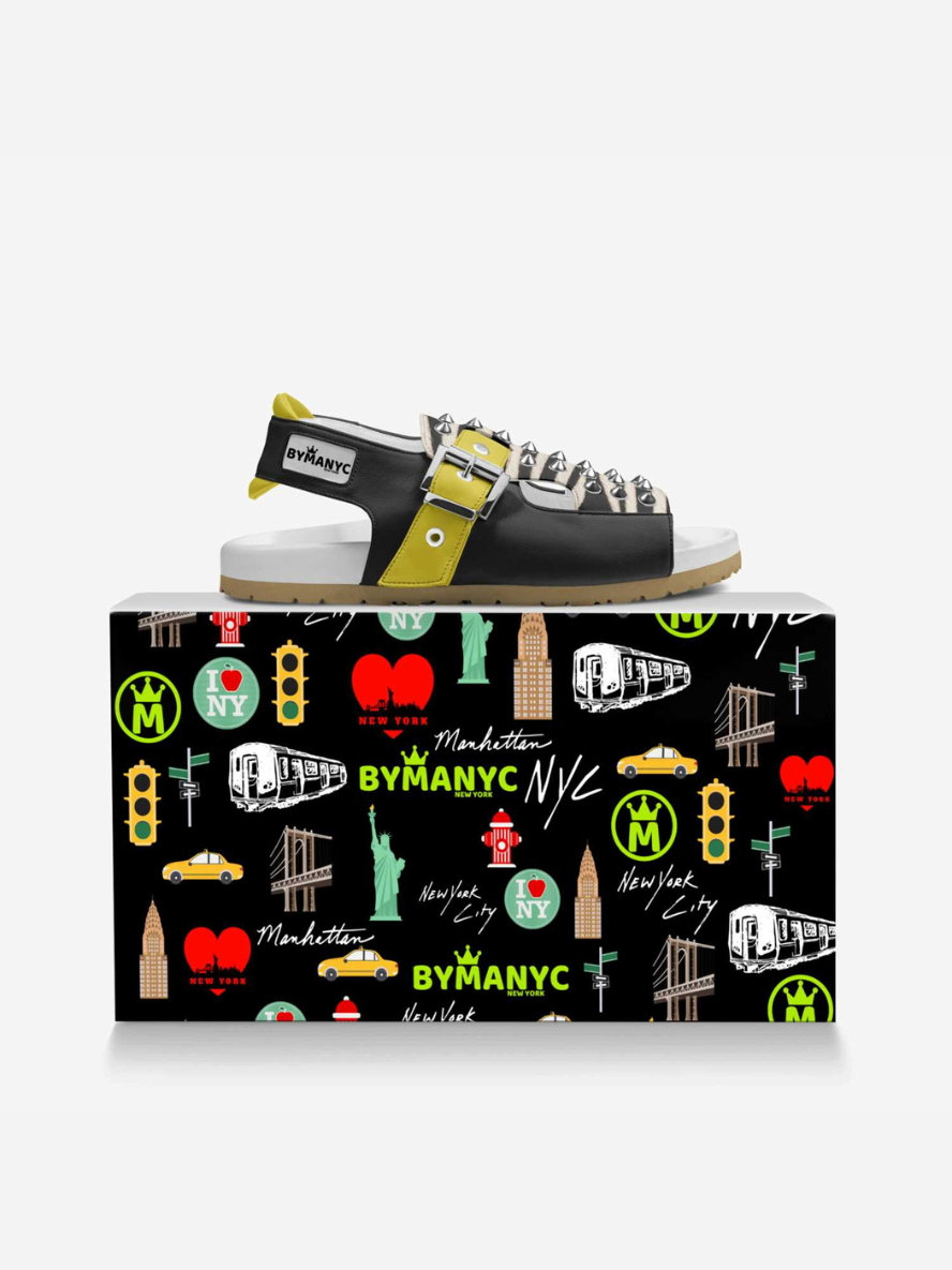 Vegan Wall Street Power Sandals Luxury by BYMANYC Eco Friendly Italian Handcrafted-4