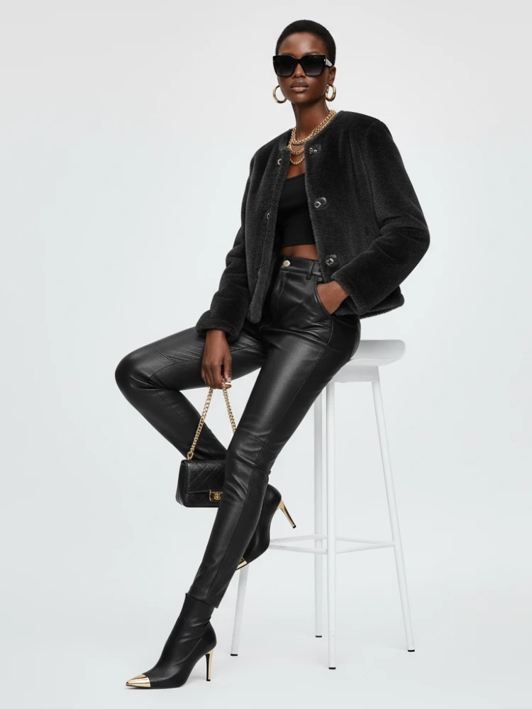 Women's Faux Fur Jacket MEATPACKING DISTRICT ECO FASHION BYMANYC ® New York by BYMANYC ® New York