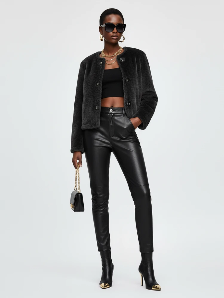 Women's Faux Fur Jacket MEATPACKING DISTRICT ECO FASHION BYMANYC ® New York by BYMANYC ® New York