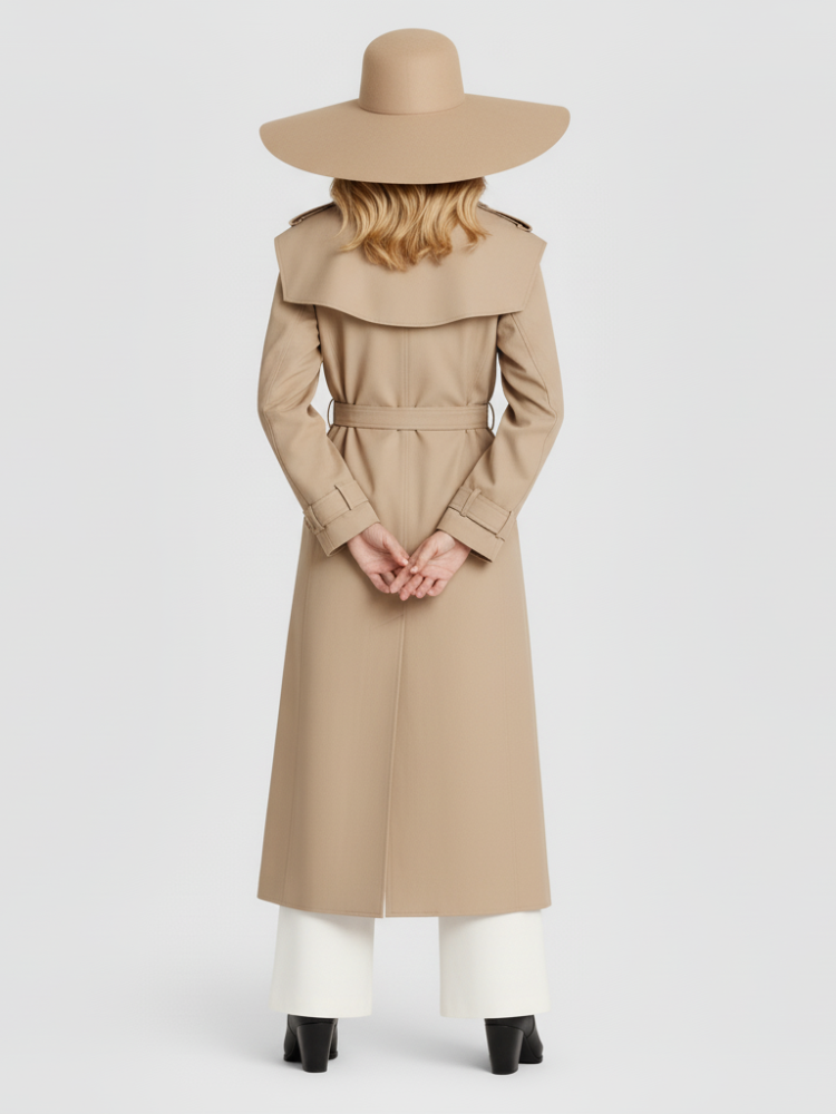 Women's Trench Coat by UPPER EAST SIDE COUTURE BYMANYC New York Classic Elegance Design-2