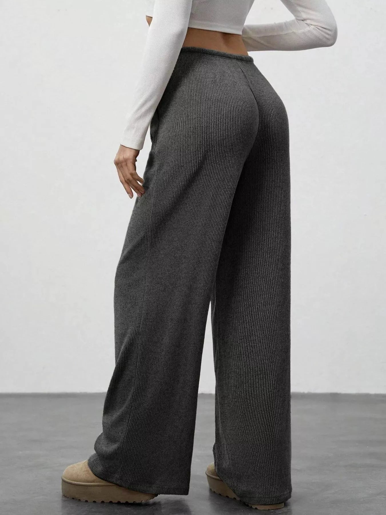 Relaxed Fit Drawstring Pants by Trendsi