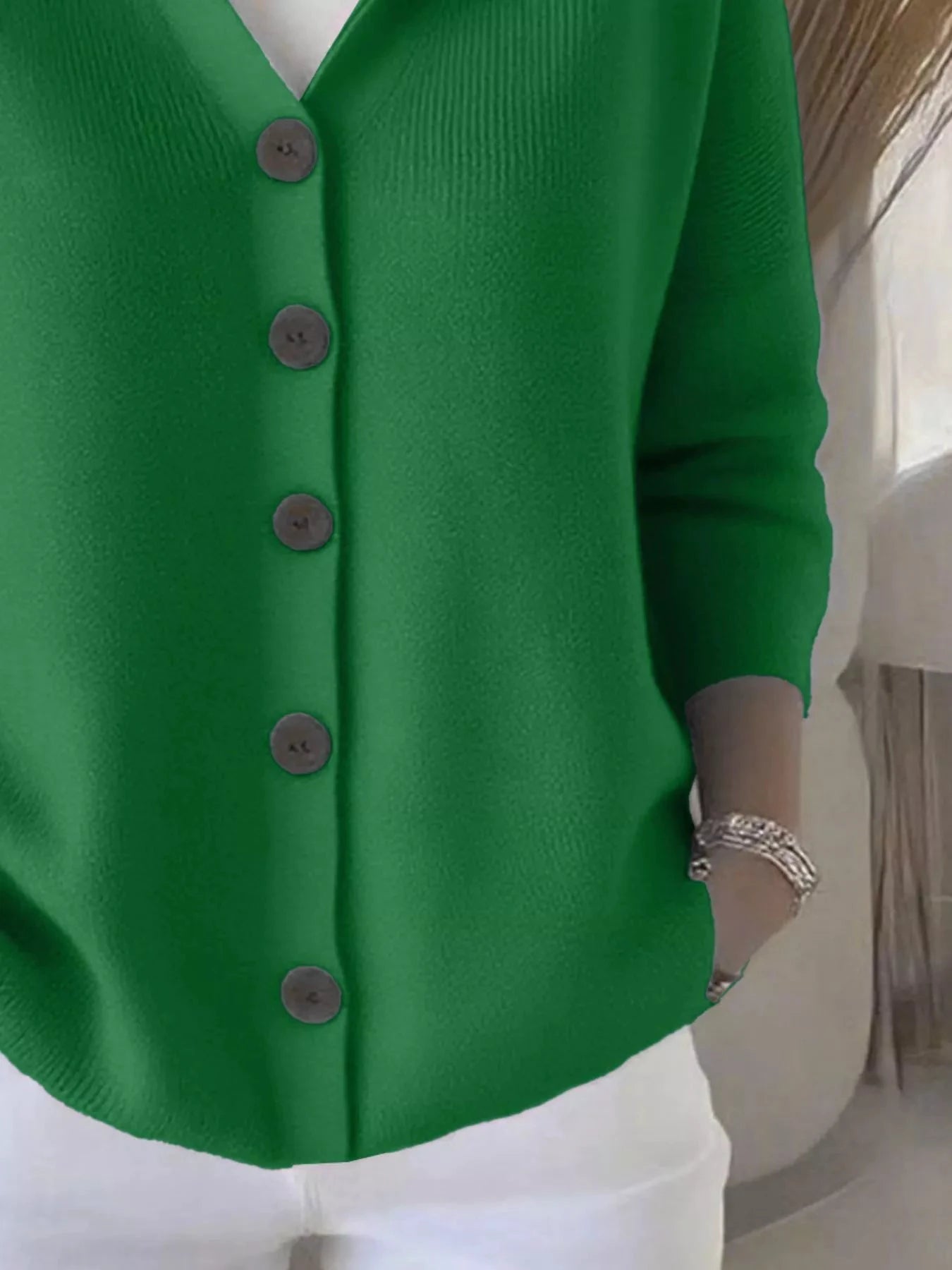 Full Size Hooded Button-Down Knit Cardigan Plus Size by Trendsi