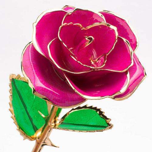 24K Gold-plated Rose Flower With A Gift Box Valentine's Day Gift by JeansDenim.Store