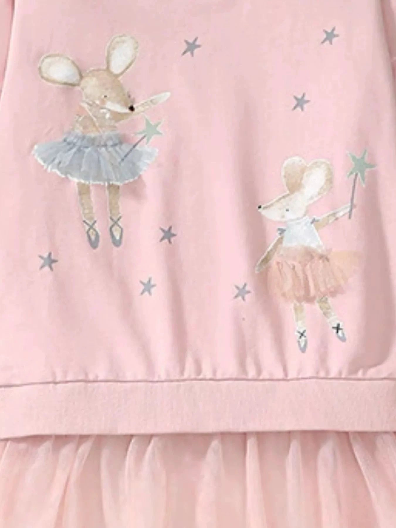 Children's Ballerina Mouse Sweatshirt & Leggings Set by Trendsi
