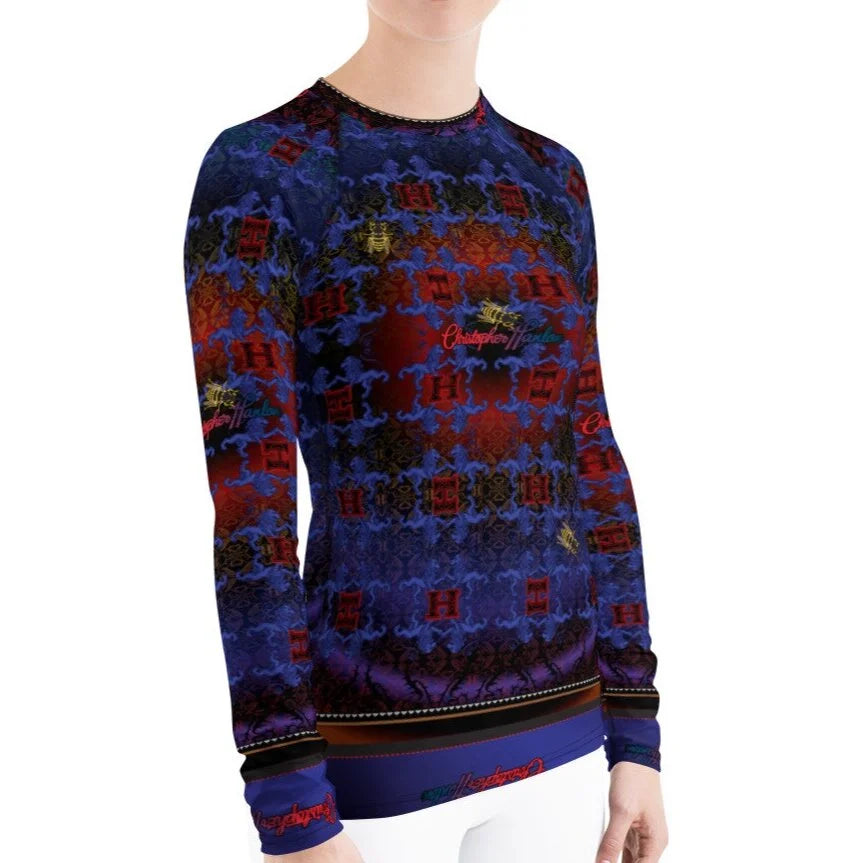 SUPERGIRL CH Sports Graphic Printed Long Sleeve UV-Protect Top for Women-3