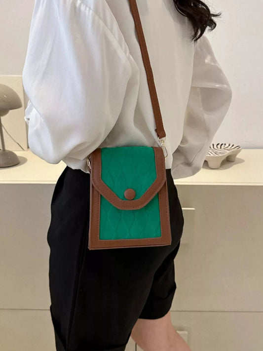 Adjustable Strap Flap Crossbody Bag by Trendsi