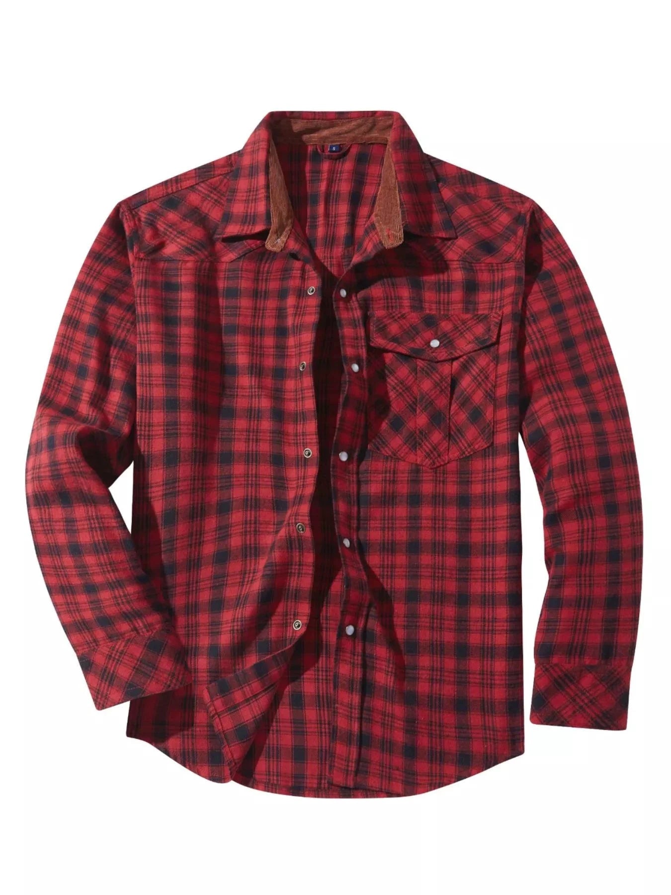 Men's Vintage Plaid Button Up Shirt by Trendsi