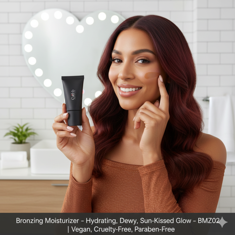 Bronzing Moisturizer – Hydrating, Dewy, Sun-Kissed Glow – BMZ02 | Vegan, Cruelty-Free, Paraben-Free