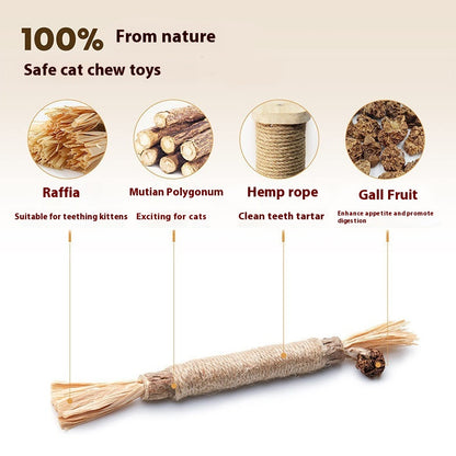 Funny Cat Molar Bite Stick Toy