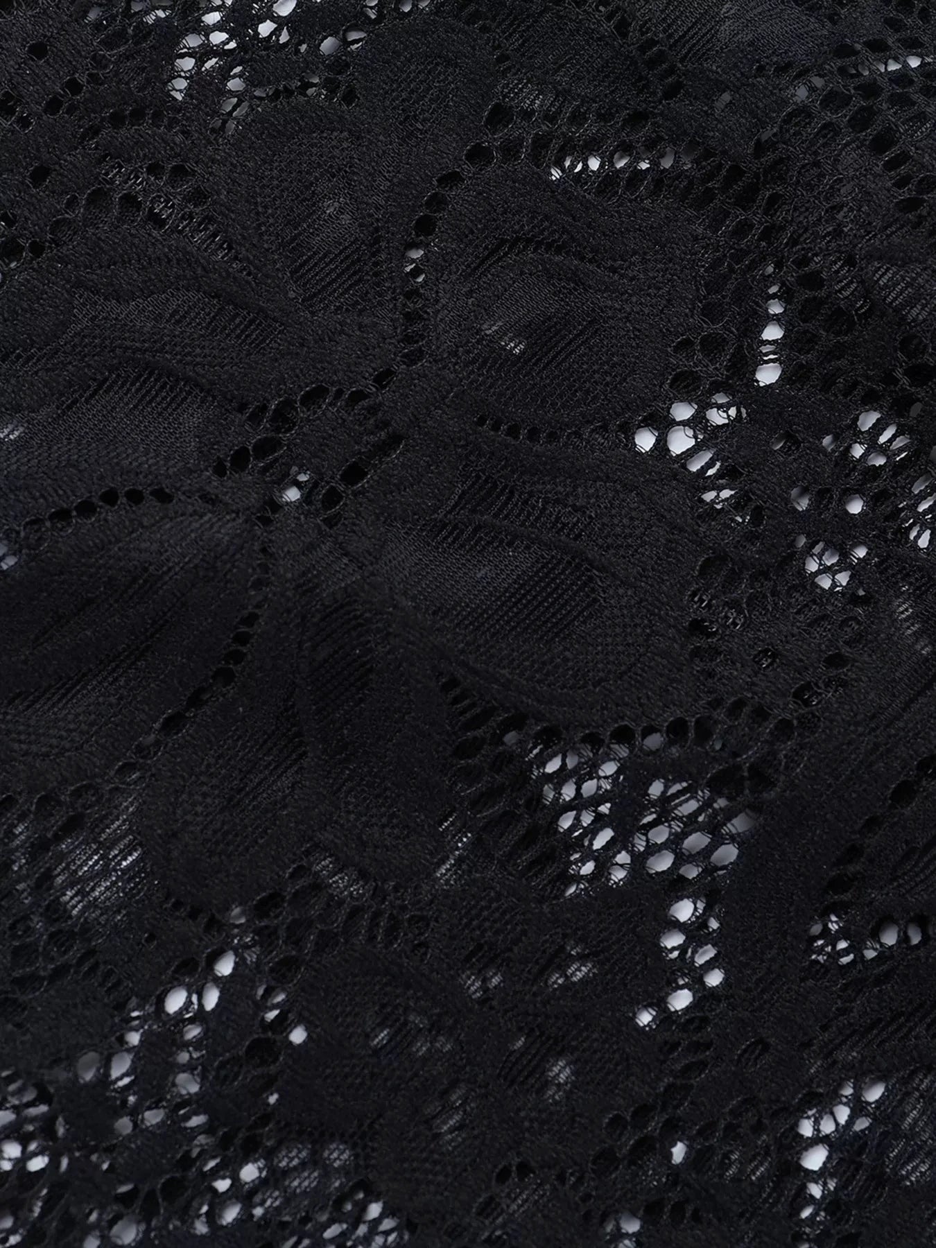 Lace Long Sleeve Bodycon Mini Dress by Trendsi