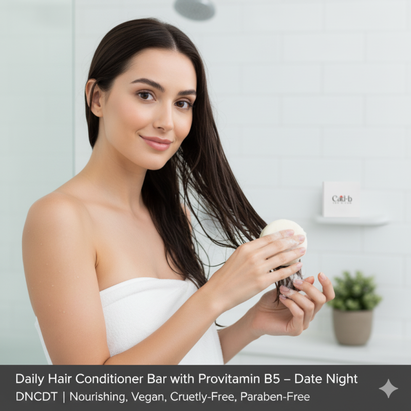 Daily Hair Conditioner Bar with Provitamin B5 – Date Night – DNCDT | Nourishing, Vegan, Cruelty-Free, Paraben-Free