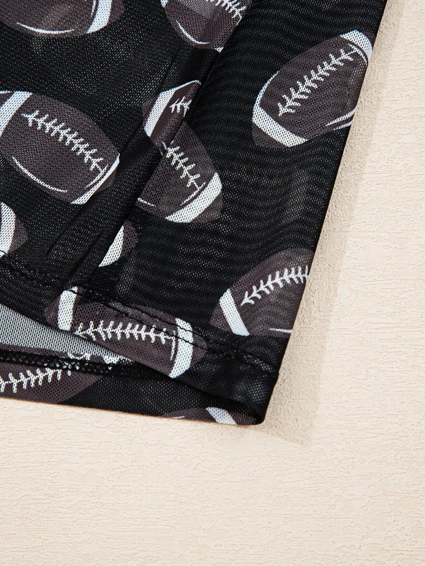 Game Day Mesh Sheer Long Sleeve Top by Trendsi