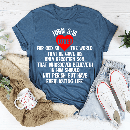 For God So Loved The World Tee-0