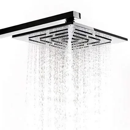 Amaze (6x6 Inches) 304- Grade Stainless Steel Chrome Finish Overhead Shower Without Arm-1