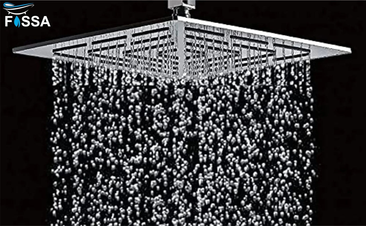 Amaze (6x6 Inches) 304- Grade Stainless Steel Chrome Finish Overhead Shower Without Arm-4